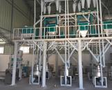 新鄉(xiāng)封丘7組石磨面粉機組安裝案例